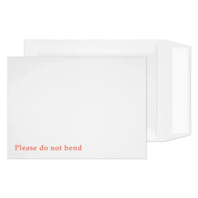 Hard Card Board Back Backed Please Do Not Bend Envelopes White A4 A5 A6 C5 C4