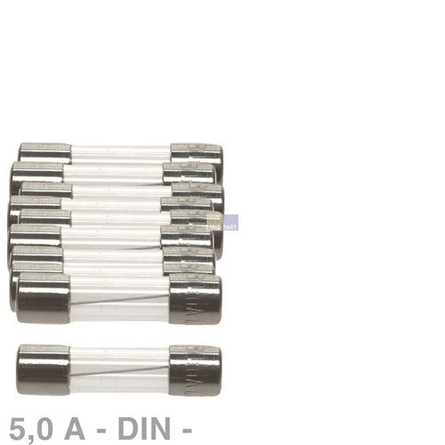 10 fusibili sottili DIN 5,0 A 5 x 20 mm