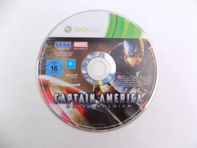 Mint Disc Only Xbox 360 Captain America Super Soldier - Free Postage VI-32