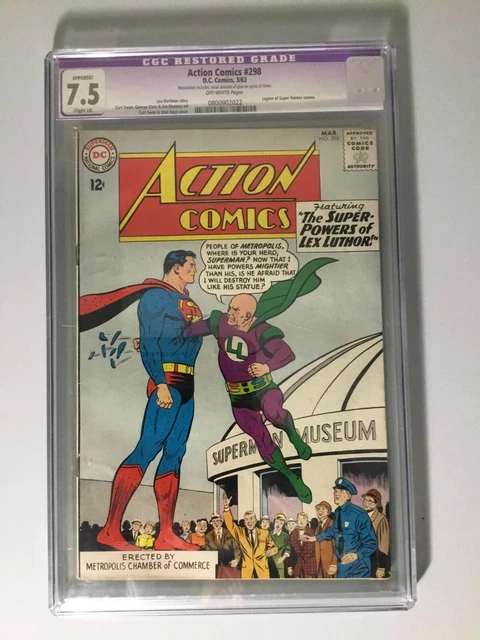 Action Comics #298 CGC 7.5 DC Comics 1963 Silver Age