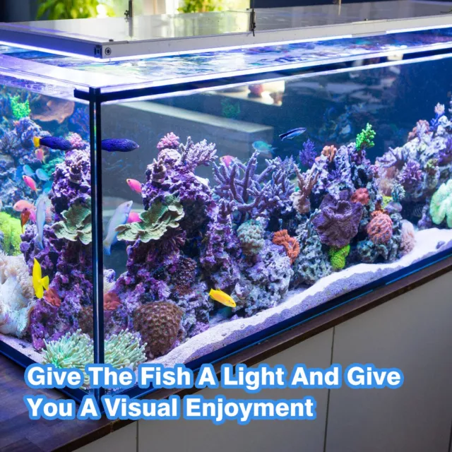 Aquarium Fish Tank Pond 5050 LED Strip RGB Lights Bar Lamp Submersible Light UK 2