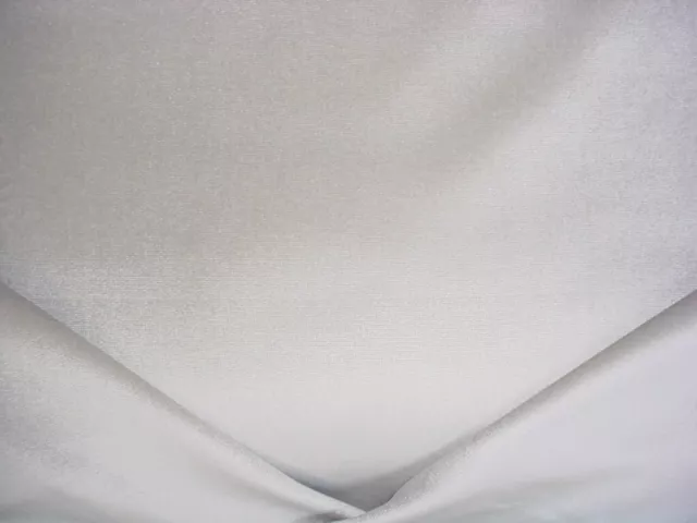 4-1/4 Kravet Lee Jofa Solid Metallic Platinum Low Pile Velvet Upholstery Fabric