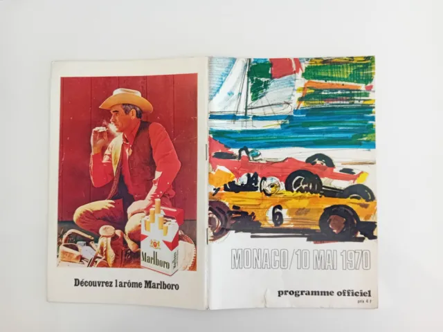 Programme officiel 28 e grand prix de F 1  Monaco 1970. Beltoise Pescarolo photo