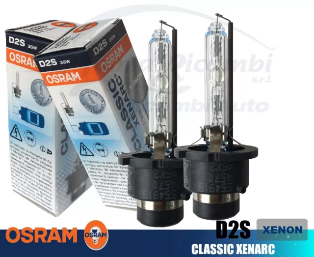 Coppia Lampade Osram Originali 66240Clc D2S Xenon 35W Classic Line Xenarc 4100 K