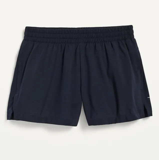 Old Navy Kid Girls Size Medium (8) Go-Dry Cool Run Shorts .. NWT .. Navy Blue