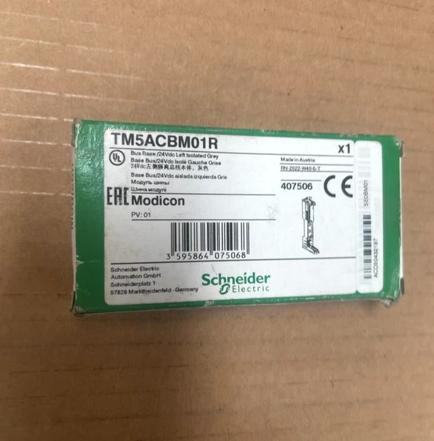 SCHNEIDER ELECTRIC MODICON TM5ACBM01R Bus Base /24VDC Left Isolated ...