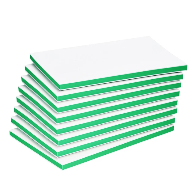 Caoutchouc Carving Blocs Tampon Doux Vert Caoutchouc pour Gravure Set 8