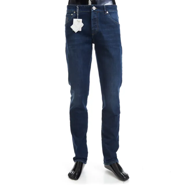 BRUNELLO CUCINELLI 795$ Slim-fit Five-pocket Jeans Trousers - Dark Blue Denim