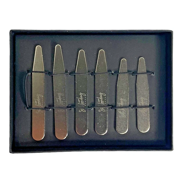 Soft Landing Brand Collar Stays Metal Collar Stays 3 Pairs (6 Total)