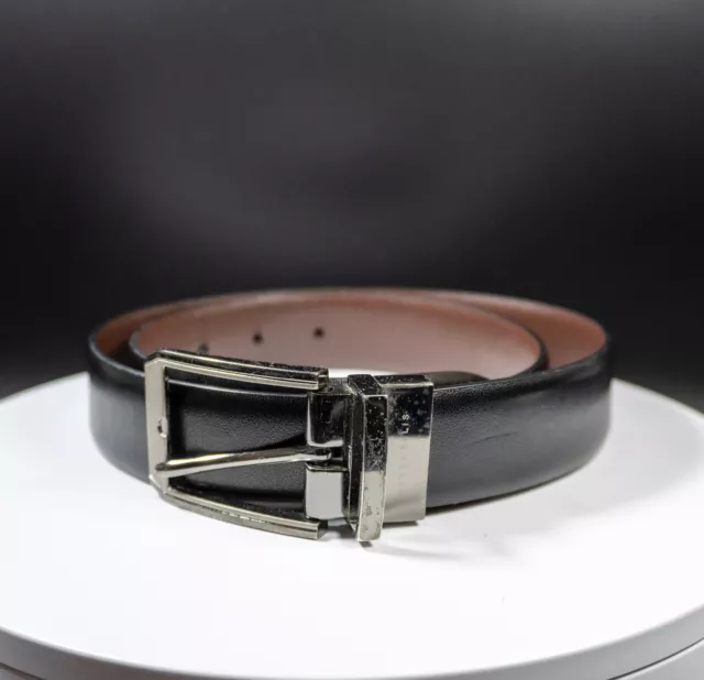 Perry Ellis Mens Reversible Belt Brown Black Size 30