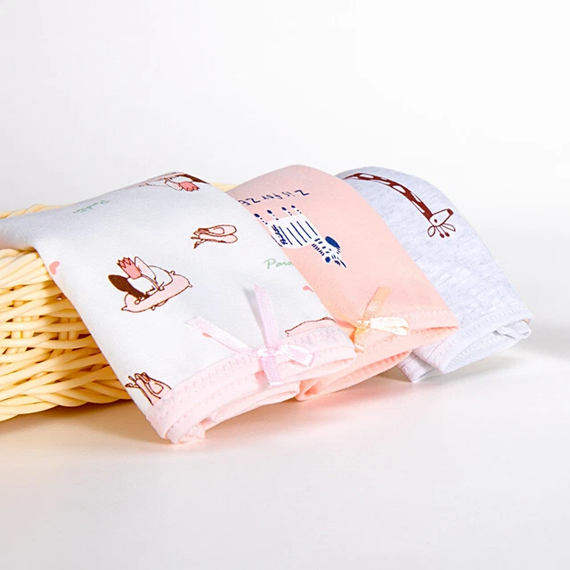 Biancheria Intima Ragazza Slip Knickers Confezioni 3 Cotone Età 2-16 Anni 4