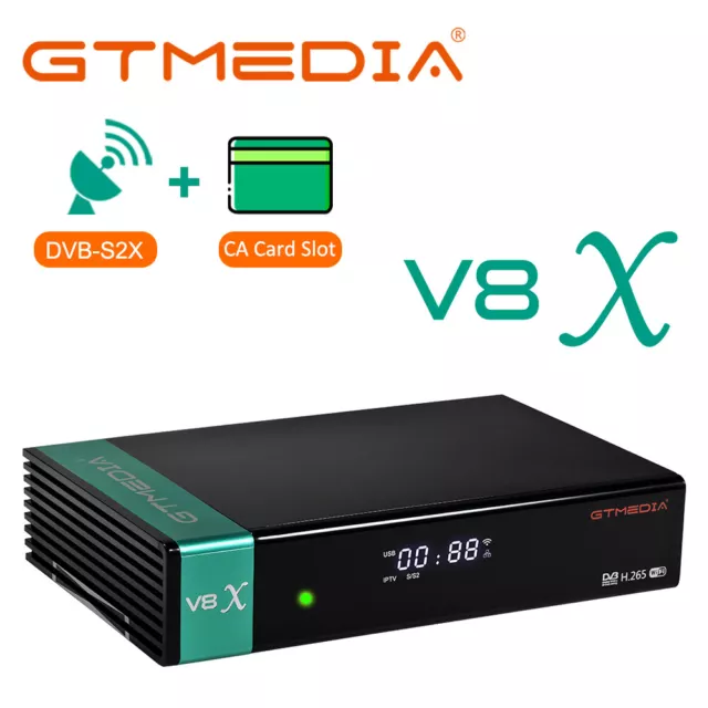 GTMEDIA V8X (Nuevo V8 Nova) DVB-S/S2/S2X Receptor de Satélite HD WIFI H.265 PVR