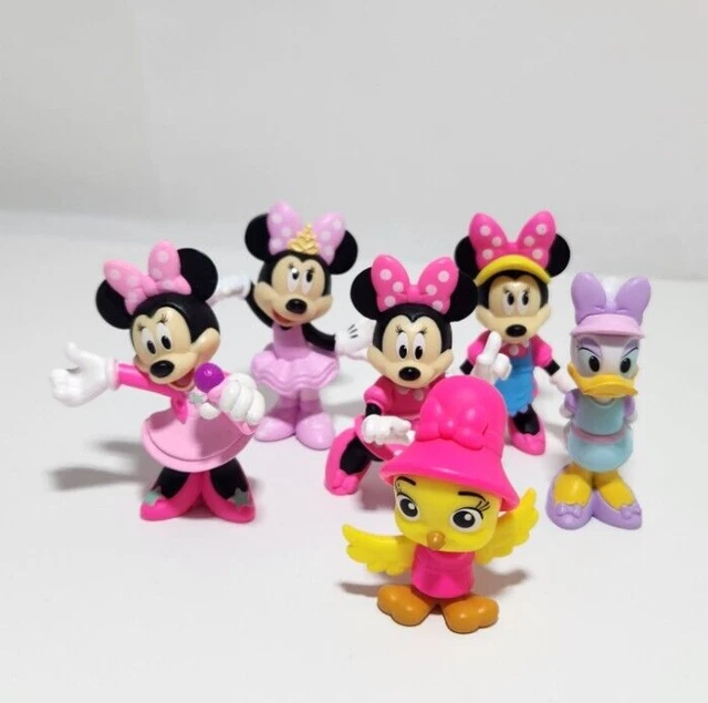 Pvc Mice DISNEY JUNIOR MINNIE Mouse and Bird Pet PVC Figures 2