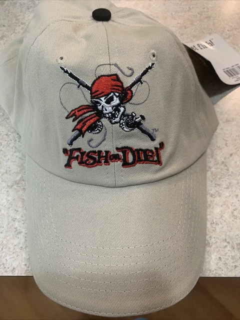 Get Reel Get Fish Embroidered Fishing Outdoor Brown Camo Strapback Mens Hat Cap