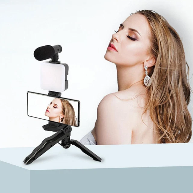 Soporte para teléfono Fotografía Iluminación Smartphone Video Selfie> Kit LED R8S7