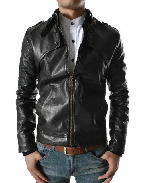 Veste En Cuir Chevignon Homme Taille 2XL - Veste 3/4 Marron, Occasion Très Bon état