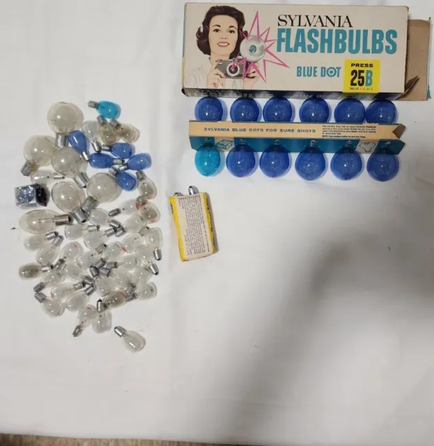 Gran lote de bombillas flash vintage
