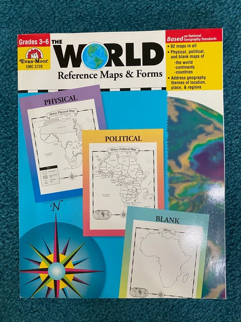 THE WORLD REFERENCE & Map Forms: Grades 3-6 (Paperback or Softback) £18 ...