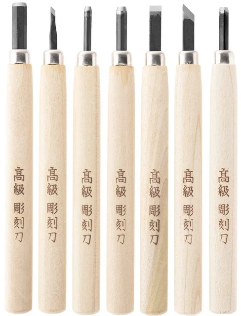 Rigoro kakuri Meißel-satz Alle Stahl 7-piece Set IN Plastik Hülle Japan