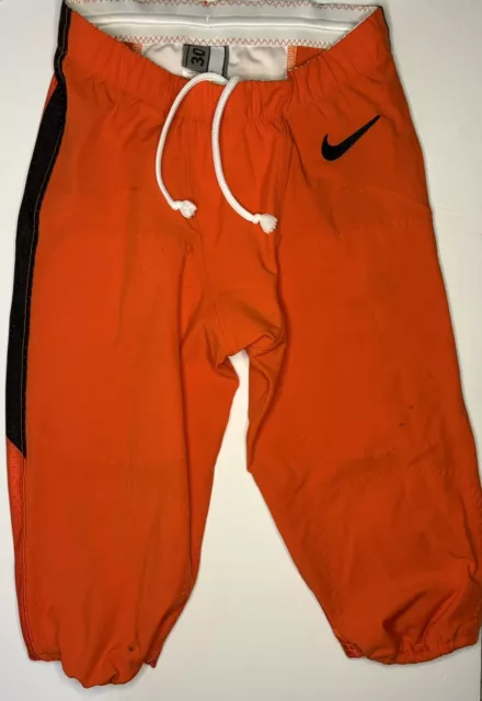 Nike Oregon State Beavers Game Worn Football Pants SZ 30 Orange OSU W/Drawstring