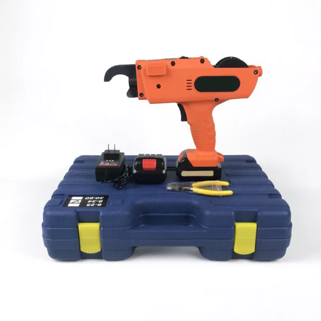 12V Automatic Rebar Tier Tying Machine Handheld Tool Steel Strapping 6-25MM
