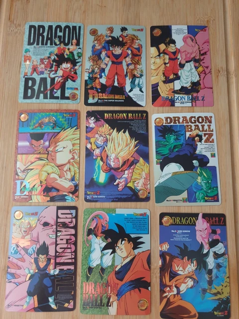 COMME NEUVES Lot de 35 cartes DBZ Carddass état quasi neuf