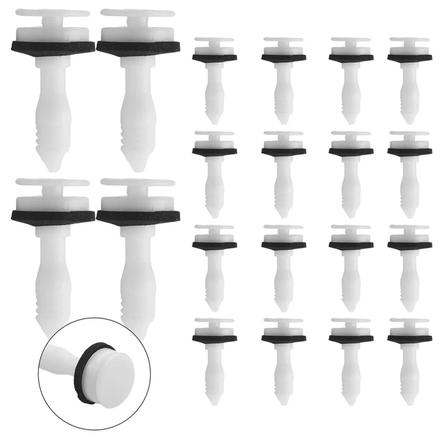 20 Clips De Fixation Panneau De Porte - Bleu - Compatible Hyundai/Kia - Réf. 82315-33020 - Plastique Durable