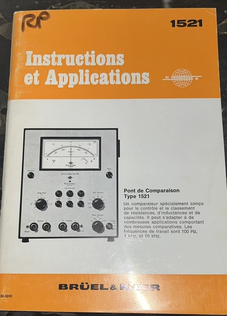 Bruel & Kjaer INSTRUCTION MANUAL 2618 Français ORIGINAL