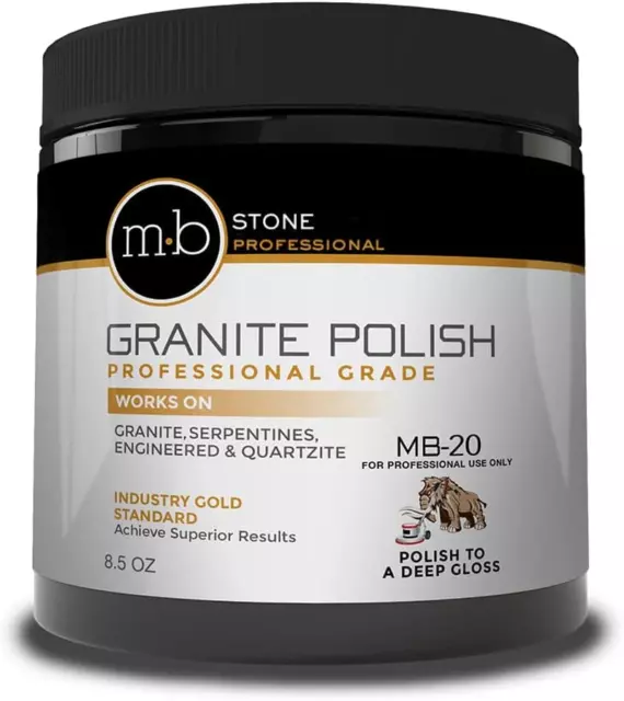 MB Stone Care - MB-20 Granite Polish (8.5 Oz. Jar)