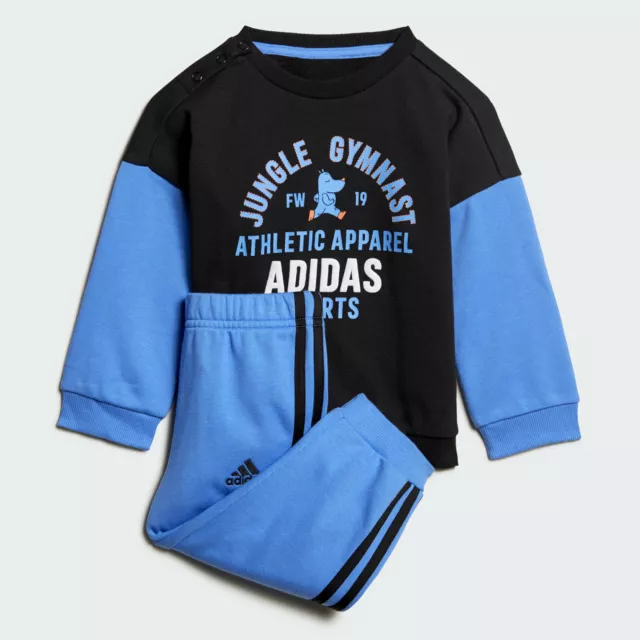 Adidas Baby Boys Tracksuit Set Bottoms Top 0-3 French Terry Pants Jacket Toddler
