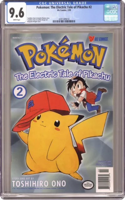 Pokemon Part 1 The Electric Tale of Pikachu #2 CGC 9.6 1999 1st Printing