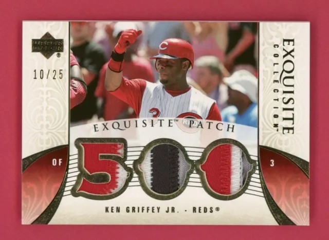 Ken Griffey Jr. Triple Patch /25 2006 Upper Deck Exquisite Collection Jersey 500