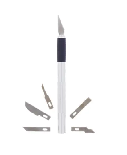 Kit Coffret Outil Couteau de Précision Scalpel Cutter + 6 Lames Knife NEUF