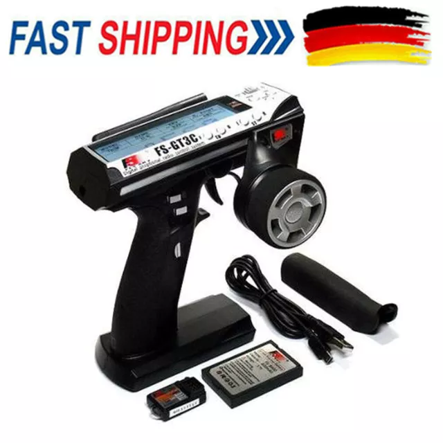 Flysky FS-GT3C 2.4G 3CH Controller Transmitter mit Receiver for RC Car Boat