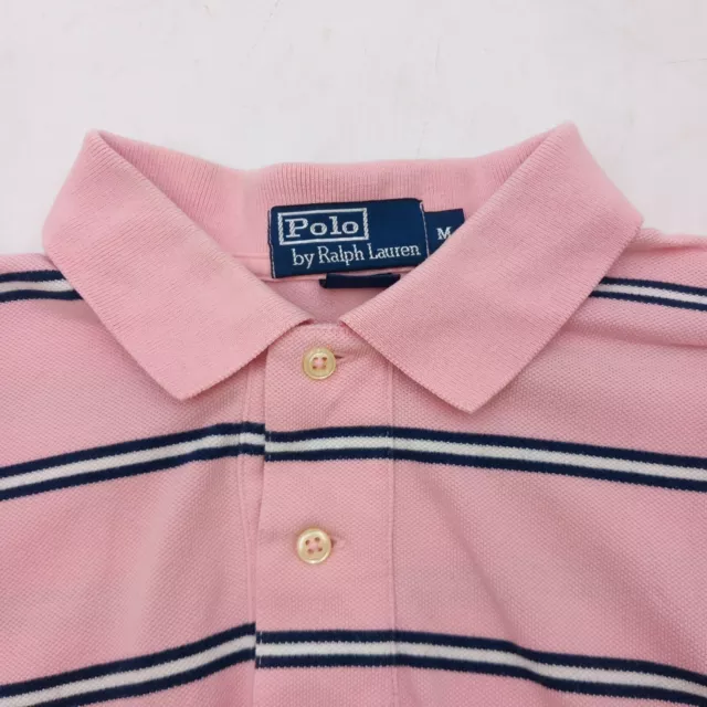 RALPH LAUREN PINK Striped Men's Polo Shirt - Size M £15.00 - PicClick UK
