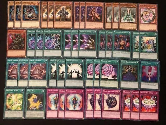 Yugioh Dark Magician Deck- Spellcaster- Attack- Knives- Navigation- Formula- 