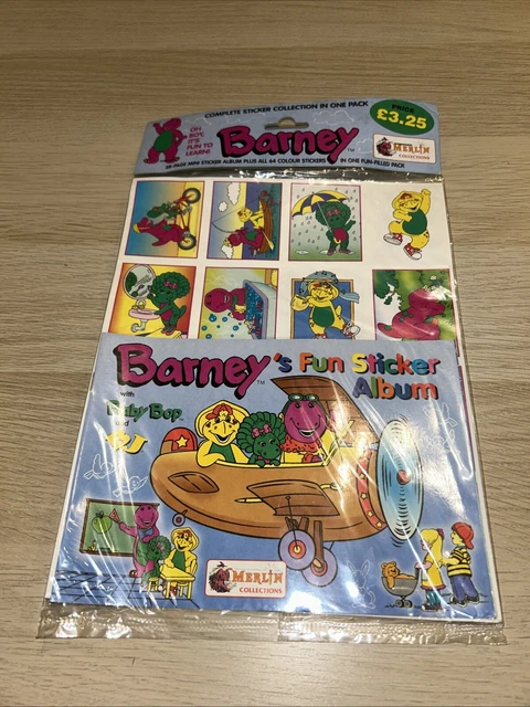 BARNEY STICKER ALBUM Sealed 1996 £10.00 - PicClick UK