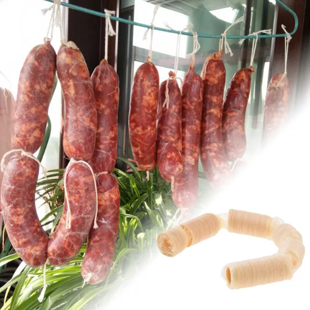 1PC 16-62mm Edible Sausage Casings skins Packaging Pork Intestine Sausage_T YIUK