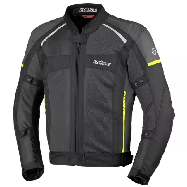Büse Santerno Gr. XL Herren Motorrad Jacke Textiljacke mit Protektoren schwarz