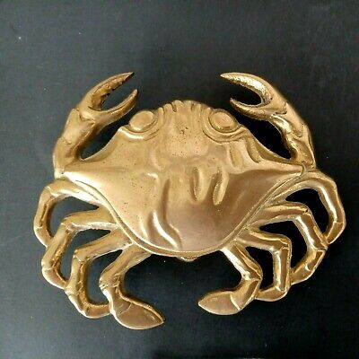 Brass Crab Door Knocker *With mounting screws* NOS