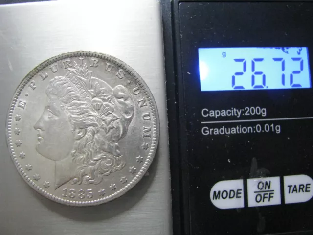 1885 USA Morgan Silver .900 Dollar 1885 - O  New Orleans 3