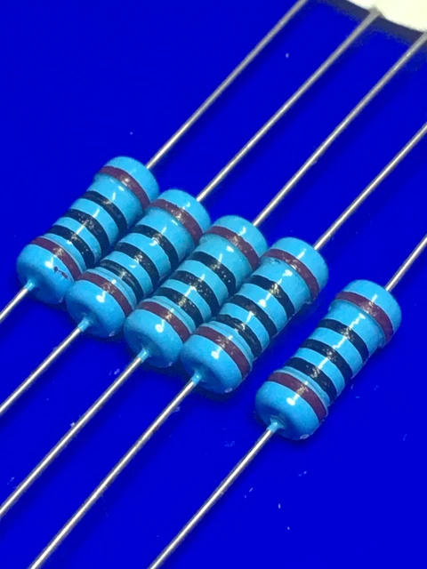 5 Resistenze 100 Ohm 2W ±1% Metal Film 5x12mm ( 5 pezzi )