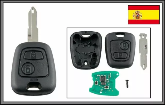 llave mando distancia ID46 433 mhz PEUGEOT 206, 206+, 206 SW  para programmar