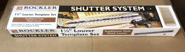 Rockler Shutter System 1-1/4” Louver Template Set
