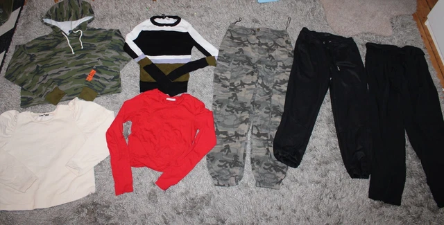 Ladies UK 8 XS Hoodie Combat Trousers Jumpers Jogger Bundle Forever 21 Zara H&M