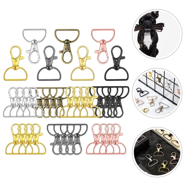 35 un. Anillos de hebilla giratorios llaveros multifunción mochila giratoria