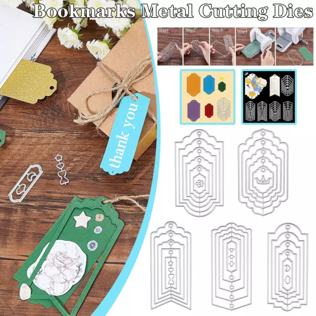 Bookmark Tags Stitch METAL CUTTING DIES Cut DIY Scrapbook PAPER CRAFT card  album embossing stencils template punch gift