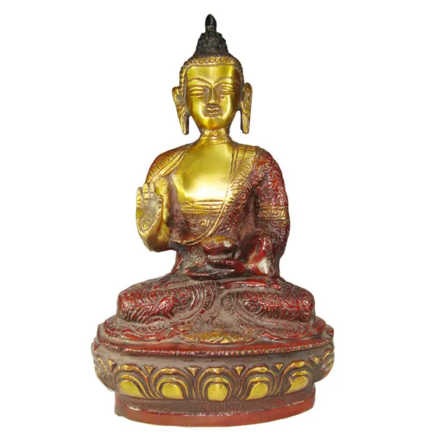 Brass Lotus Buddha Statue Feng Shui Tibetan Buddha