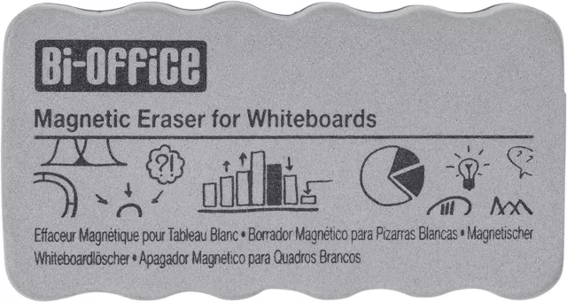 Bi-Office  | Brosse Effaceur Magnétique Pour Tableau Blanc | Léger et Pratique |