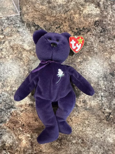 Rare 1997 Errored Princess Diana Ty Beanie Baby